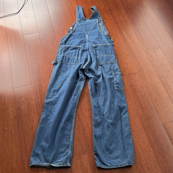 Duck Head Bib Overalls 32W 30L Made In USA Blue Jean Coveralls Outerwear Vintage - Picture 2 of 10